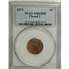 Image 1 : 1873 1C Closed 3 MS64 Red and Brown PCGS. A pleasing w