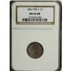 Image 1 : 1886 1C Type One MS65 Red and Brown NGC. Type One, att