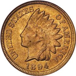 1894 1C Doubled Date MS65 Red NGC. Breen-2024, Snow-1