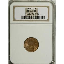 1899 1C MS66 Red NGC. With a circulation mintage of ov