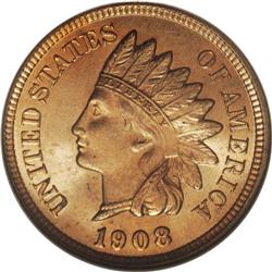 1908 1C MS67 Red NGC. The 1908 is the third most frequ