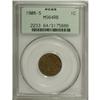 Image 1 : 1908-S 1C MS64 Red and Brown PCGS. This low mintage br
