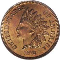 1872 1C PR66 Red and Brown PCGS. A remarkable Gem proo