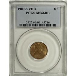 1909-S VDB 1C MS66 Red and Brown PCGS. The Lithuanian-