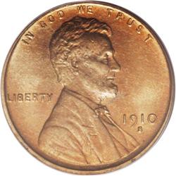 1910-S 1C MS66 Red PCGS. While common enough in the lo