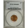 Image 1 : 1917 1C MS66 Red PCGS. Flaming red color and intense s
