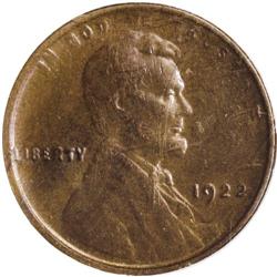 1922 No D 1C Strong Reverse AU53 NGC. FS-013.2. Die Pa