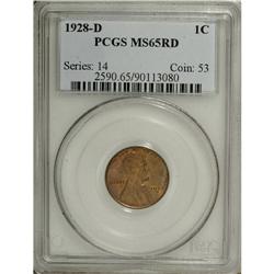 1928-D 1C MS65 Red PCGS. The luminous surfaces reveal