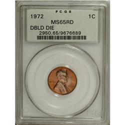 1972/72 1C Doubled Die MS65 Red PCGS. FS-033.3. Bold d