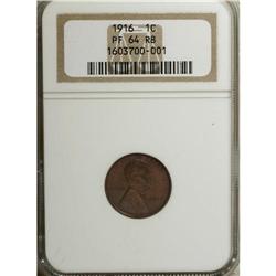 1916 1C PR64 Red and Brown NGC. The last and among the
