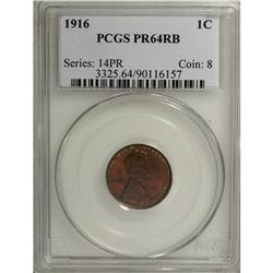 1916 1C PR64 Red and Brown PCGS. David Lange (2005) th