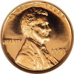 1953 1C PR67 Red Ultra Cameo NGC. VP-001. Doubled Die