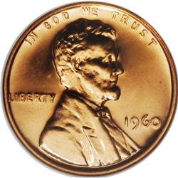 1960 1C Small Over Large Date PR68 Red NGC. FS-024. Th