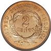 Image 2 : 1864 2C Large Motto MS65 Red NGC. This denomination, w