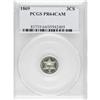 Image 1 : 1869 3CS PR64 Cameo PCGS. This boldly struck, silver-w