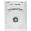 Image 1 : 1870 3CS PR64 Cameo PCGS. This late-series issue had a