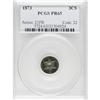 Image 3 : 1873 3CS PR65 PCGS. Both sides display deep sea-green,