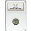 Image 1 : 1871 3CN PR65 NGC. Light silver-gold toning enriches e