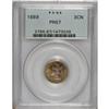Image 1 : 1889 3CN PR67 PCGS. Even golden toning covers each sid