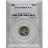 Image 1 : 1889 3CN PR67 Cameo PCGS. A brilliant proof with the s