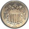 Image 1 : 1866 5C Rays PR65 PCGS. Estimates for the proof mintag