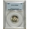 Image 1 : 1887 5C MS65 PCGS. A highly lustrous piece that has an