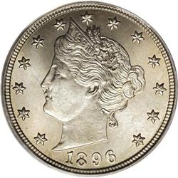 1896 5C MS65 PCGS. This is one of the rarest dates in