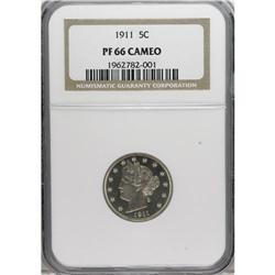 1911 5C PR66 Cameo NGC. Both sides exhibit distinct co