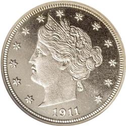 1911 5C PR67 Cameo NGC. A decisively struck and deeply