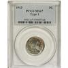 Image 1 : 1913 5C Type One MS67 PCGS. A solidly struck and caref