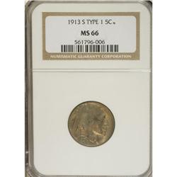 1913-S 5C Type One MS66 NGC. An underrated issue, here