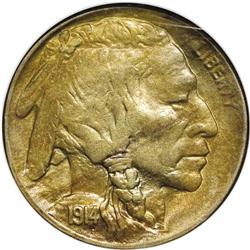 1914/3 5C MS63 NGC. FS-014.87. This variety displays a