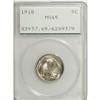 1918 5C MS65 PCGS. Caramel-gold and gunmetal-gray endo