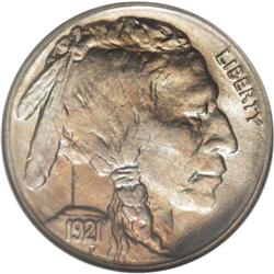 1921-S 5C MS64 NGC. While normally poorly produced, th