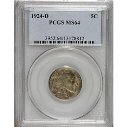 1924-D 5C MS64 PCGS. Well struck for the issue, and li