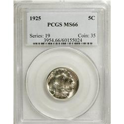 1925 5C MS66 PCGS. This is an especially difficult dat