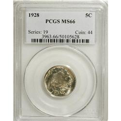 1928 5C MS66 PCGS. Well struck and fully, radiantly lu