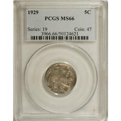 1929 5C MS66 PCGS. One of the conditionally scarce P-M