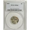 Image 1 : 1929 5C MS66 PCGS. Silver-gray, lustrous surfaces show