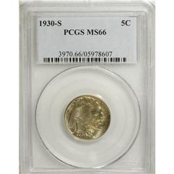 1930-S 5C MS66 PCGS. Boldly struck and lustrous, with