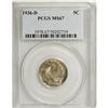 Image 1 : 1936-D 5C MS67 PCGS. A shining and solidly struck exam