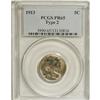 Image 1 : 1913 5C Type Two PR65 PCGS. The frosty, mattelike surf