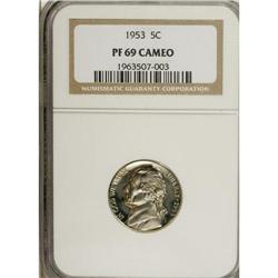 1953 5C PR69 Cameo NGC. Pristine and beautifully struc