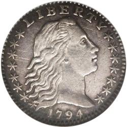 1794 H10C AU58 NGC. V-3, LM-3, R.4. All of the 1794 ha