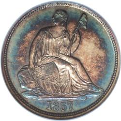 1837 10C No Stars, Large Date MS64 NGC. The date has t