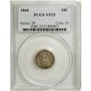 Image 1 : 1844 10C VF25 PCGS. Light in color with moderate color