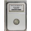Image 1 : 1873 10C Closed 3, No Arrows PR66 Cameo NGC. Jade-gree