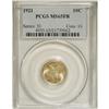 Image 3 : 1921 10C MS65 Full Bands PCGS. This creamy Gem coins o