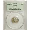 Image 1 : 1942/1 10C AU53 Full Bands PCGS. Modestly worn with co