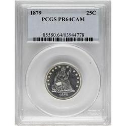 1879 25C PR64 Cameo PCGS.From The Utah Collection.